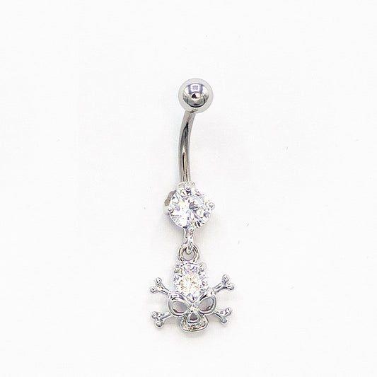 Piercing Nombril Acier Chirurgical Crâne