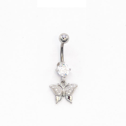 Piercing Nombril Acier Chirurgical Papillon