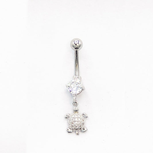 Piercing Nombril En Acier Chirurgical Tortue
