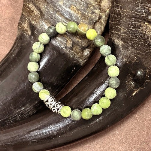 Bracelet Homme Pierre Naturelle Et Acier