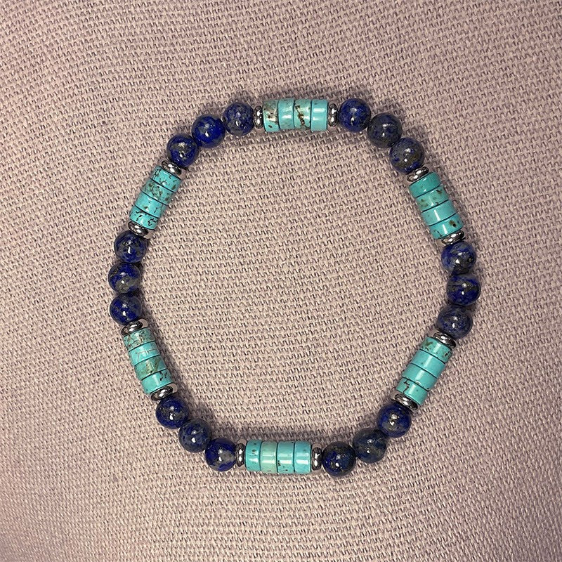 Bracelet Homme Pierre Naturelle Et Acier