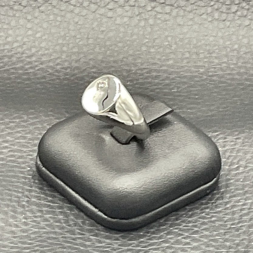 Bague Chevalière En Acier Inoxydable Oxyde Zirconium