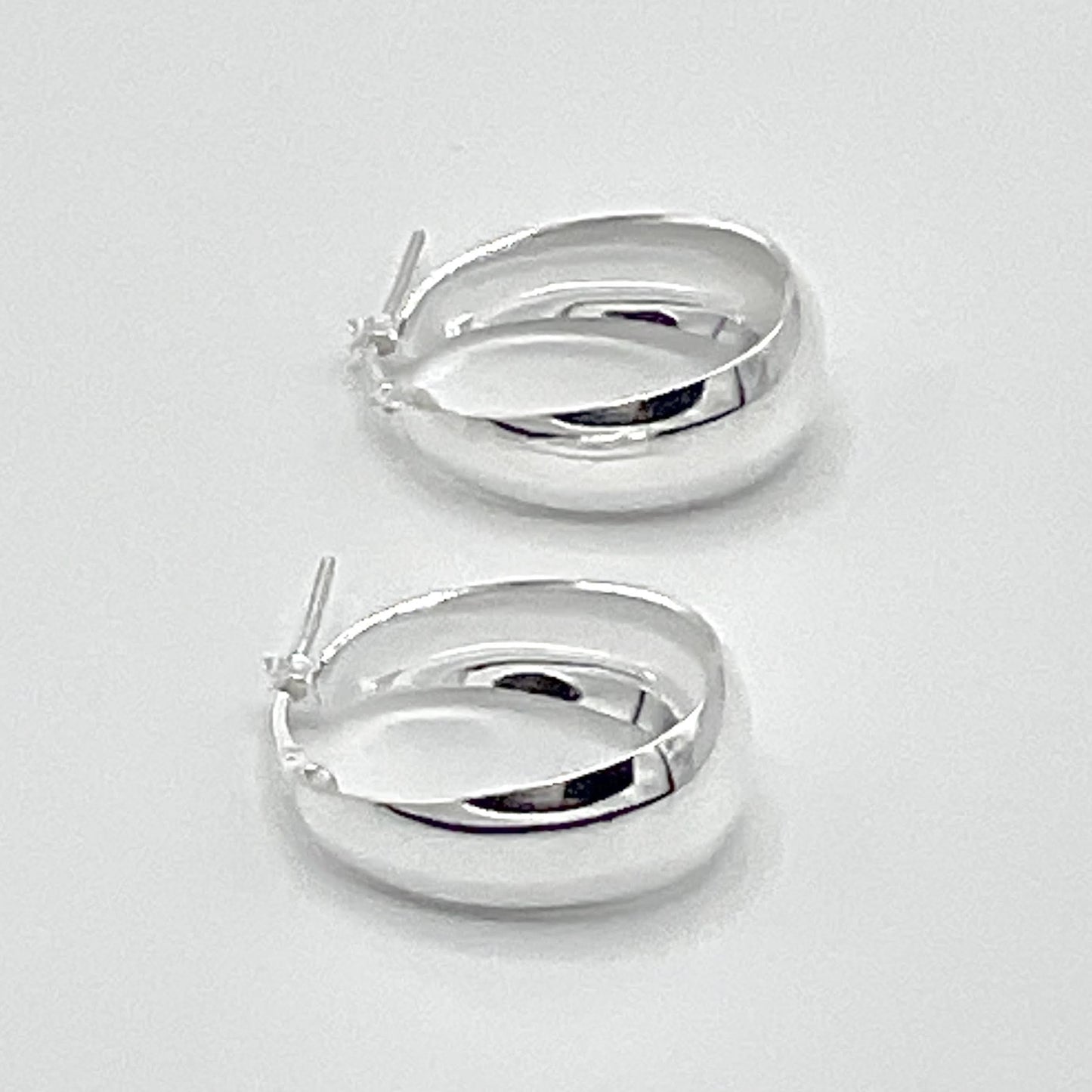 Boucles D'Oreilles Créoles Argent925 Massif