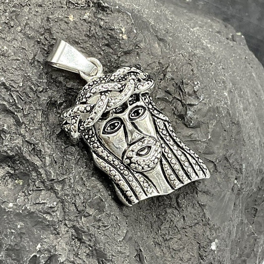 Pendentif Acier Inoxydable Figure De Christ Imitation