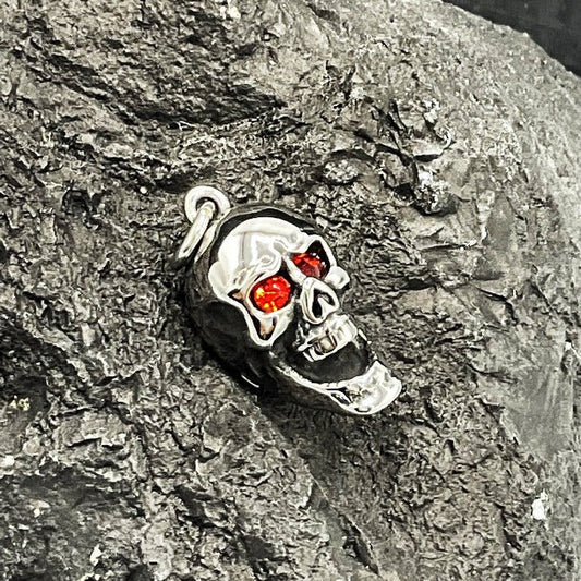 Pendentif Acier Inoxydable Crane Les Yeux Rouges