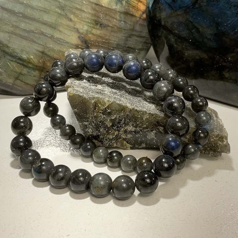 Bracelet Pierre Naturelle Labradorite Foncé