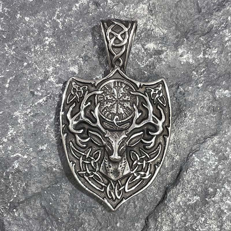 Pendentif Acier Inoxydable Blason Renne