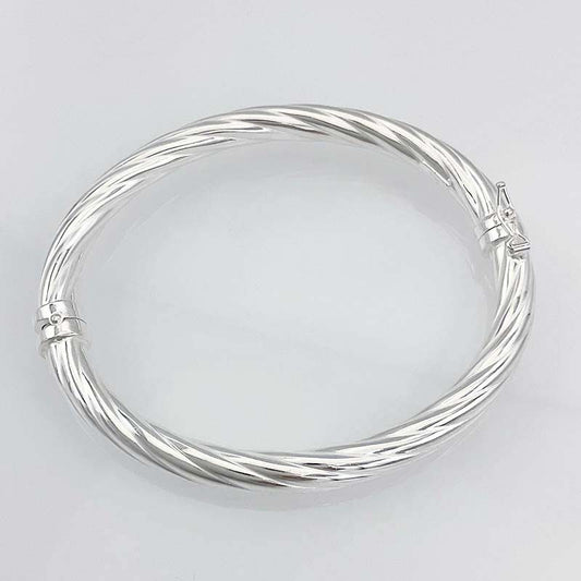 Bracelet Argent Torsadé Jonc