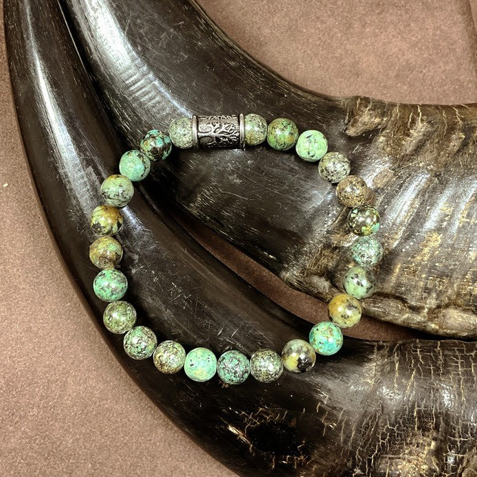 Bracelet Homme Pierre Naturelle Et Acier