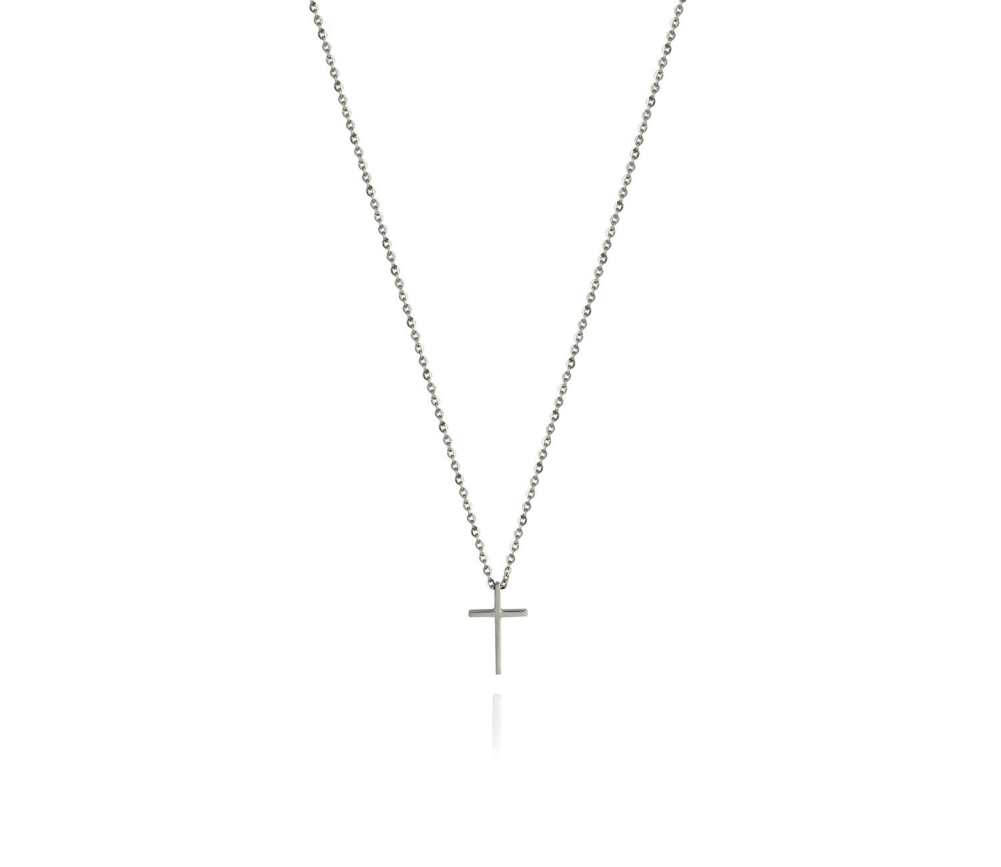 Collier Acier Croix Pt