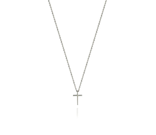 Collier Acier Croix Pt
