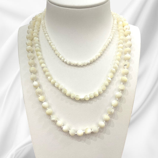 Collier Nacre Blanche