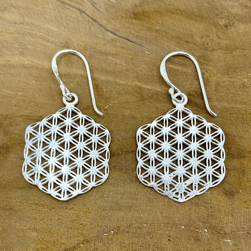 Boucles D'Oreilles Rosaces En Argent 925