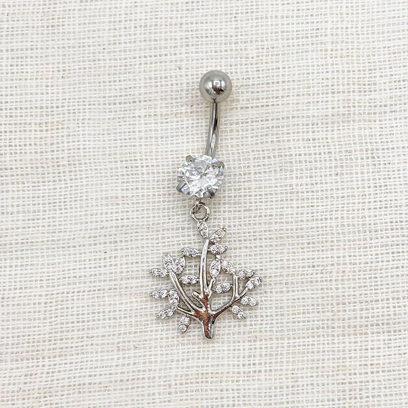 Piercing Nombril Arbre En Acier Inoxydable