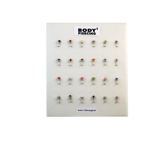 Présentoir Piercing Labret 24Pcs
