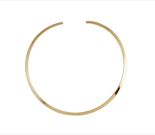 Collier Acier Rigide Doree