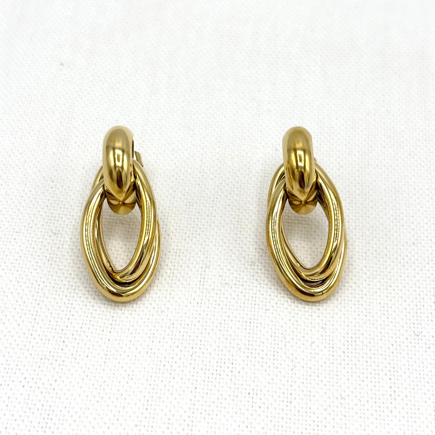 Boucles D'Oreilles Acier Inoxydable Doré