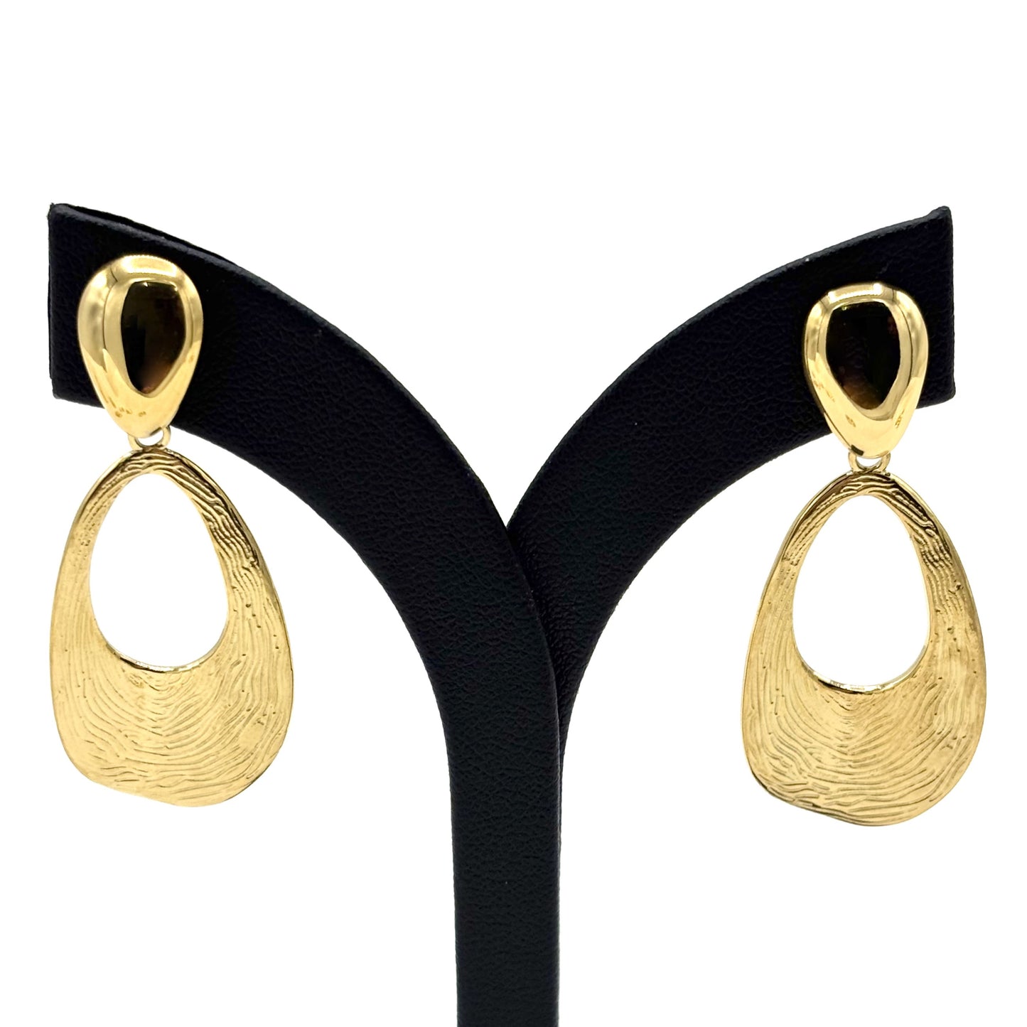 Boucles D'Oreilles Acier Inoxydable Doré