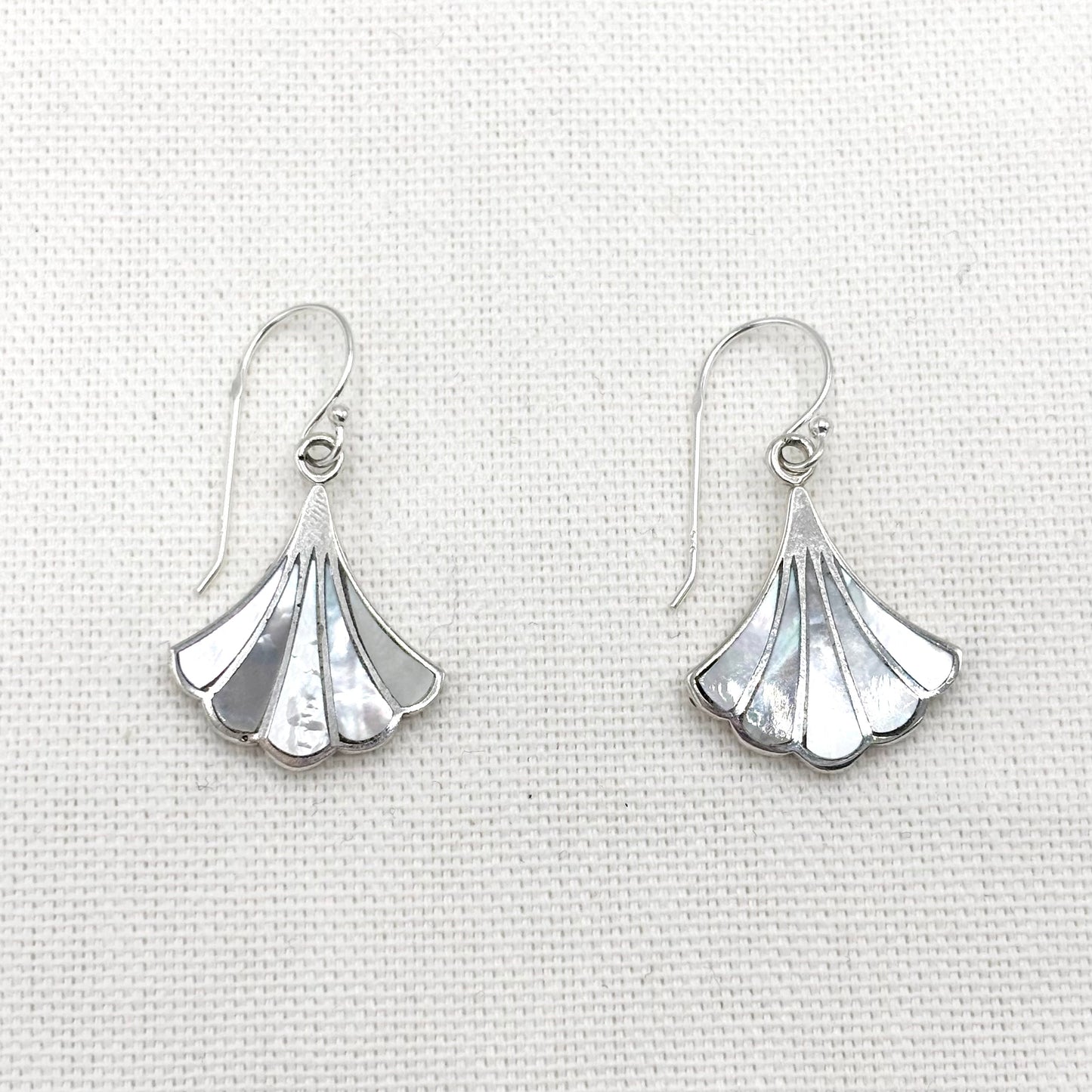 Boucles D'Oreilles Argent 925 Nacre Abalone
