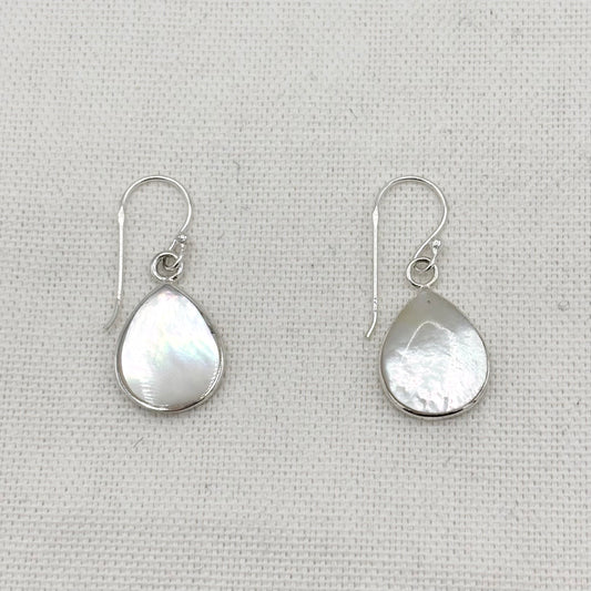 Boucles D'Oreilles Argent 925 Nacre