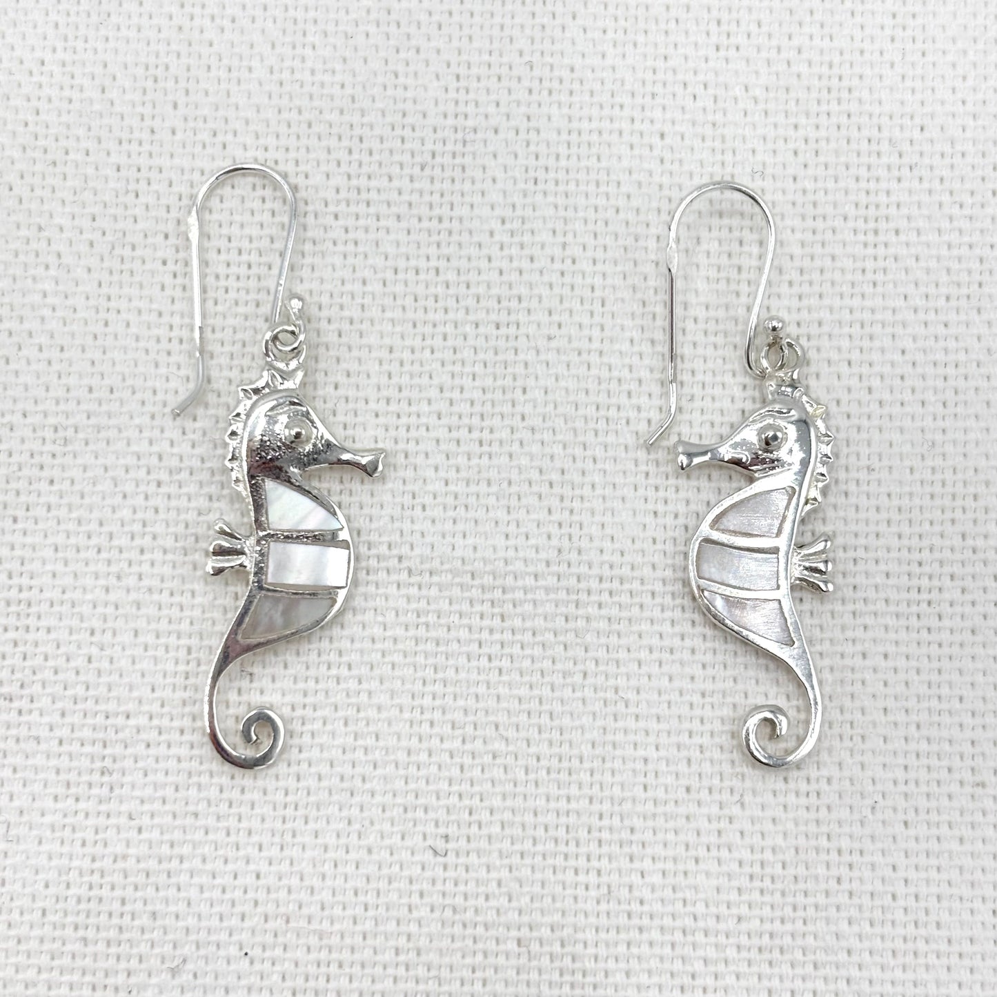 Boucles D'Oreilles Argent 925 Nacre Abalone