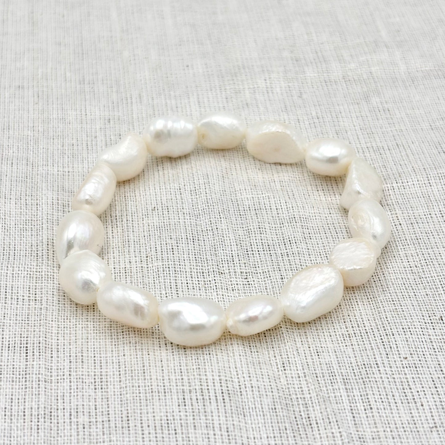 Bracelet Perle D'Eau Douce 13x7mm