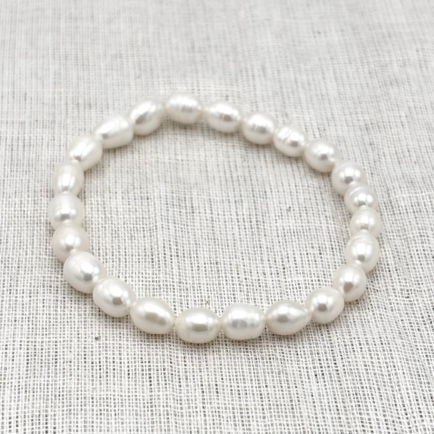 Bracelet Perle D'Eau Douce Perçage Vertical