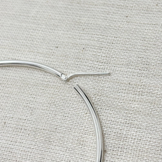 Boucles D'Oreilles Argent 925 Créoles