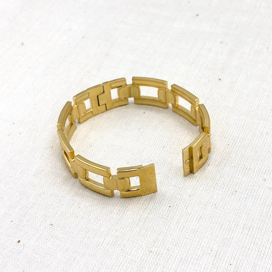 Bracelet Jonc Acier Inoxydable Doré