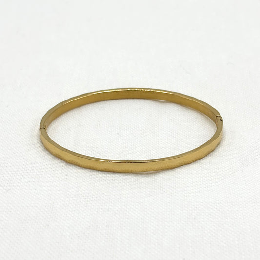 Bracelet Jonc Acier Inoxydable Doré