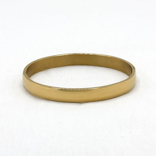 Bracelet Jonc Acier Inoxydable Doré