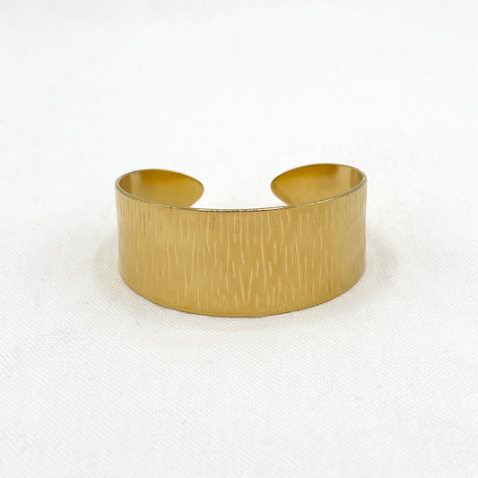 Bracelet Manchette Acier Inoxydable Doré