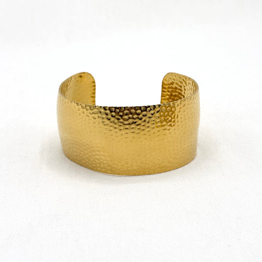 Bracelet Manchette Acier Inoxydable Doré