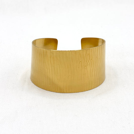 Bracelet Manchette Acier Inoxydable Doré