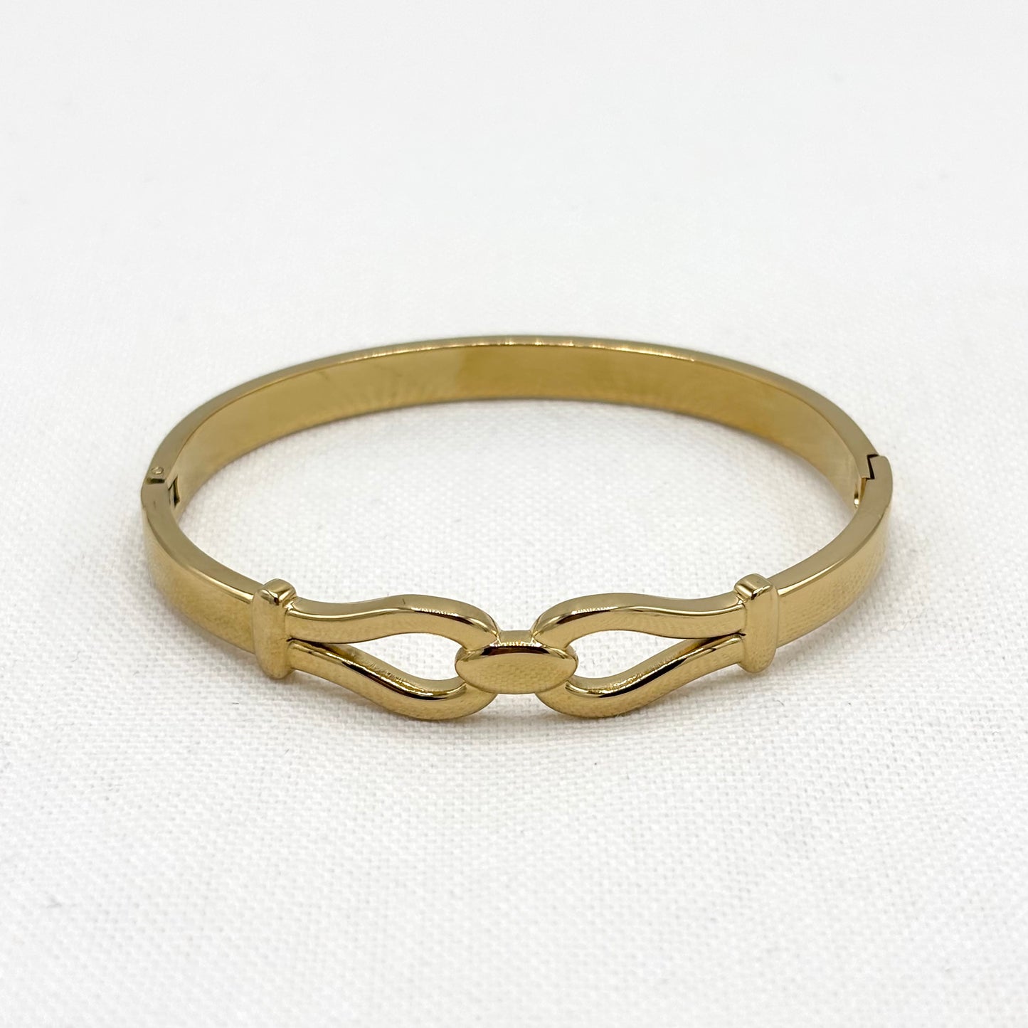 Bracelet Jonc Acier Inoxydable Doré