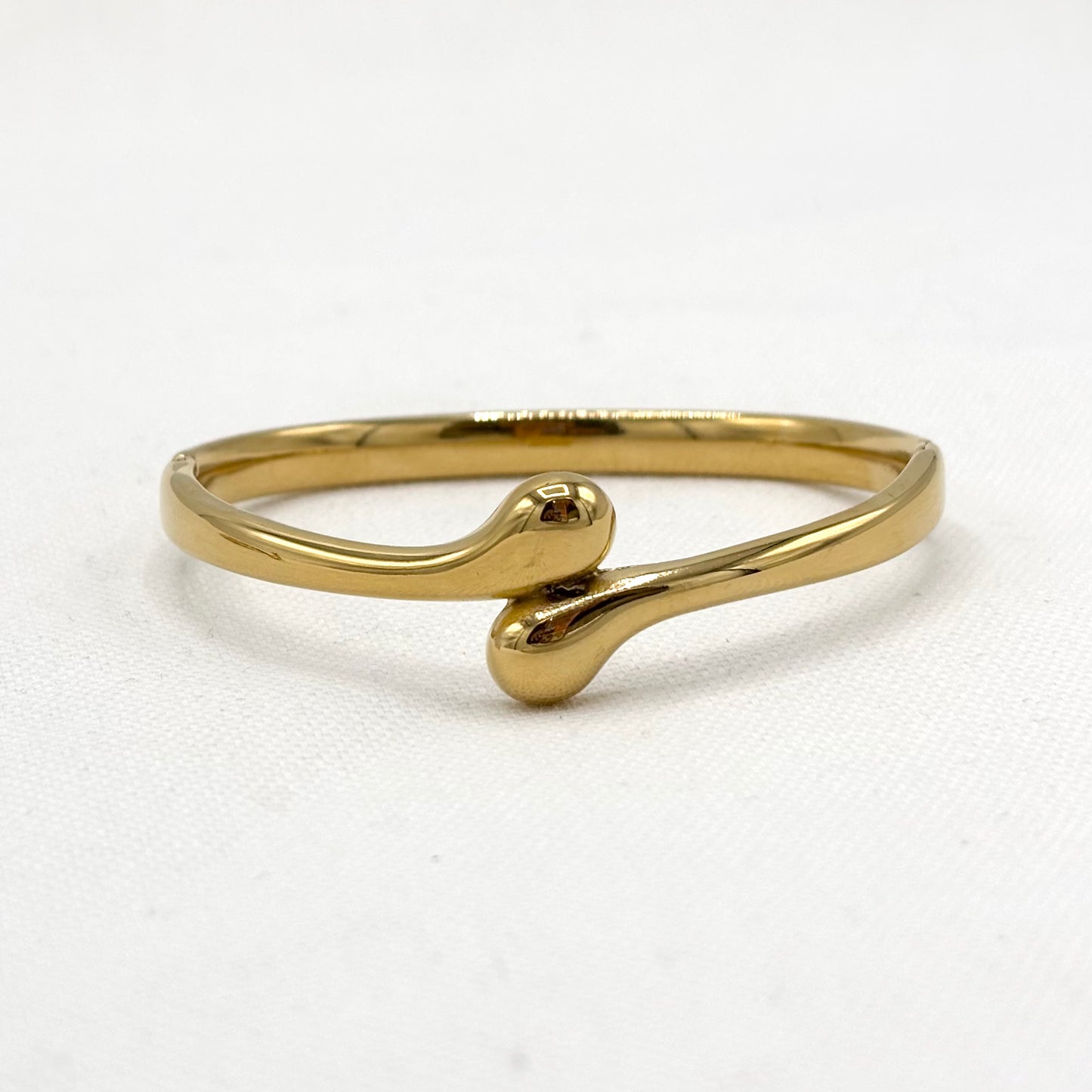 Bracelet Jonc Acier Inoxydable Doré