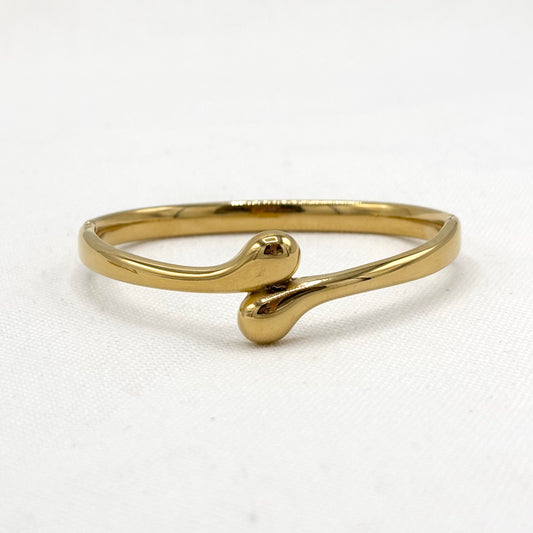 Bracelet Jonc Acier Inoxydable Doré