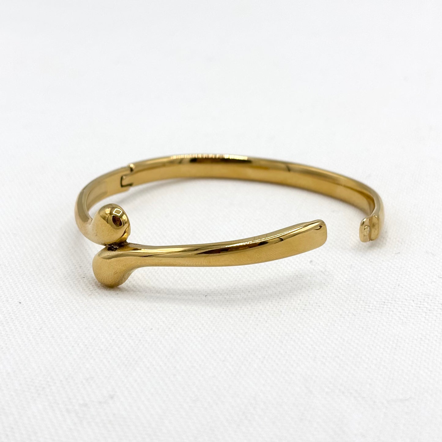Bracelet Jonc Acier Inoxydable Doré