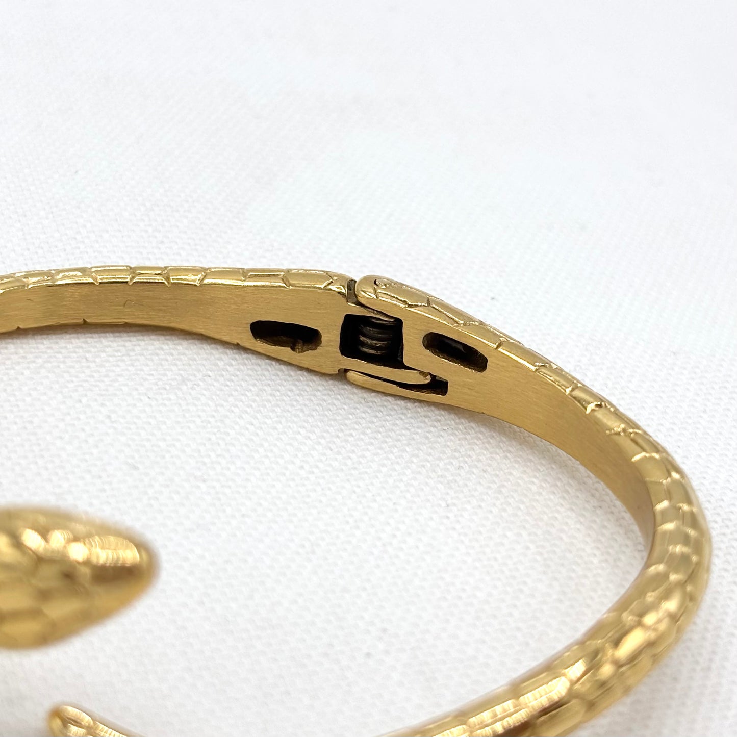 Bracelet Serpent Acier Inoxydable Doré