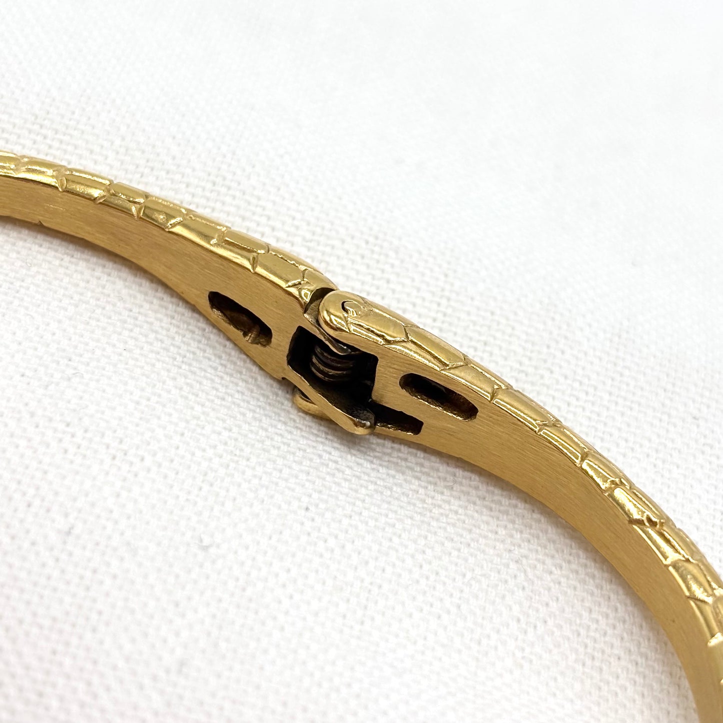 Bracelet Serpent Acier Inoxydable Doré