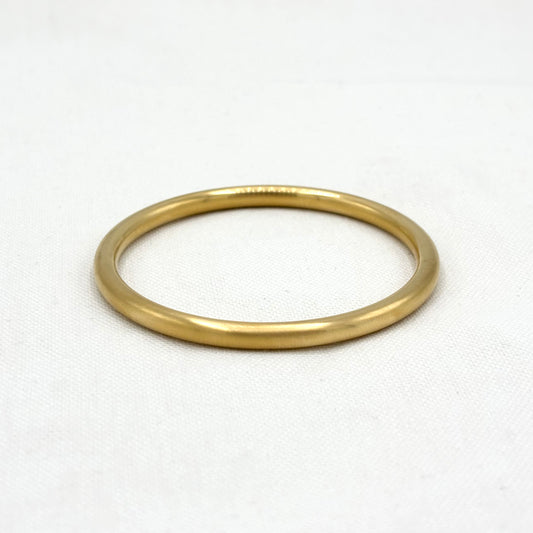 Bracelet Jonc Acier Inoxydable Doré Matte