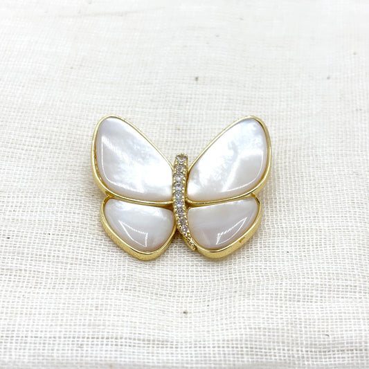 Broche Papillon En Nacre/ Abalone