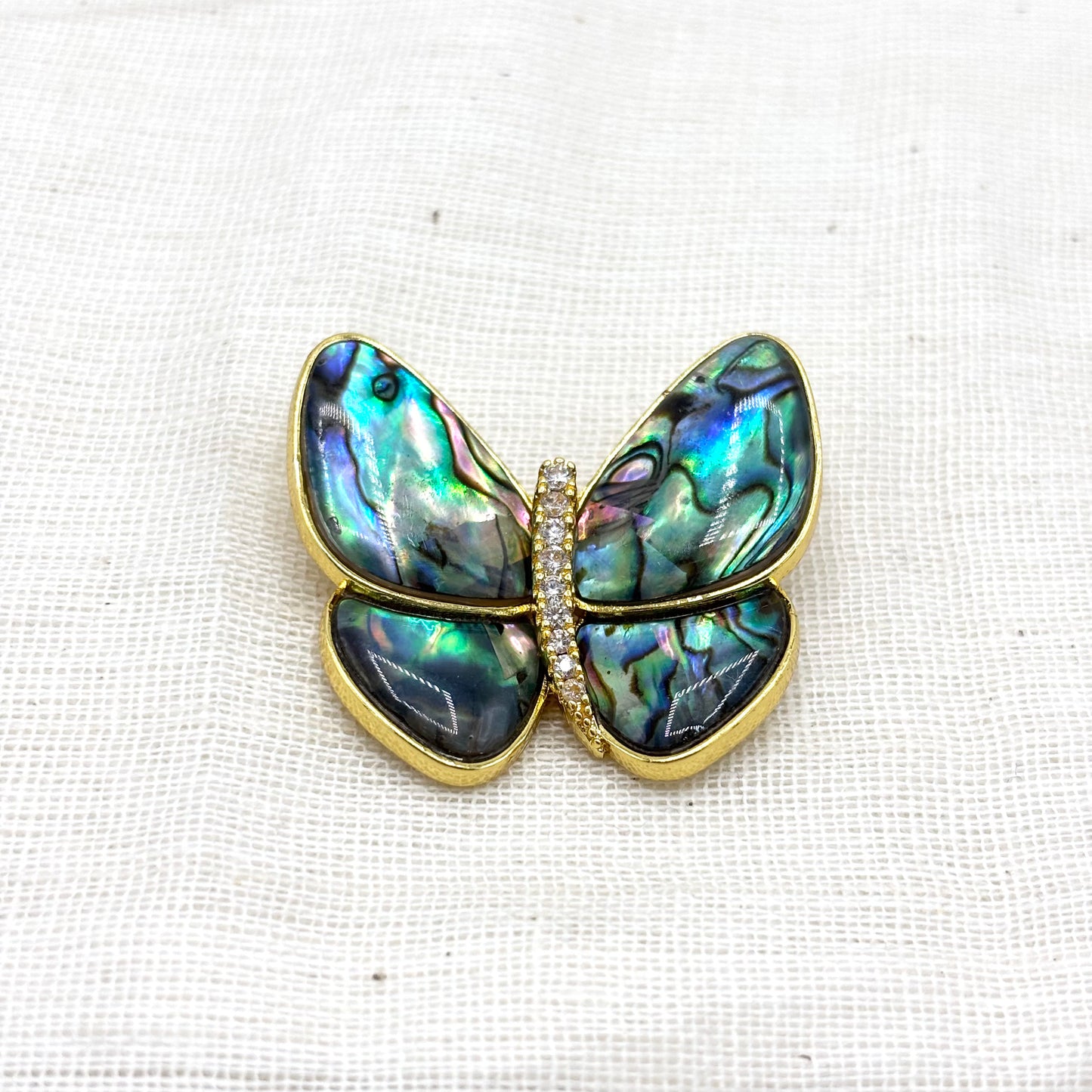 Broche Papillon En Nacre/ Abalone