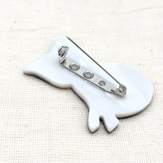 Pendentif Chat En Abalone