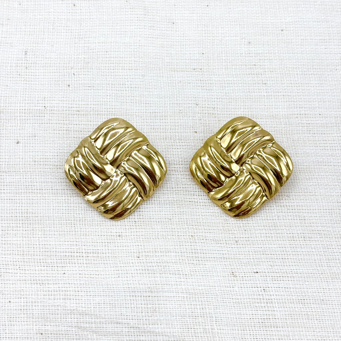 Boucles D'Oreilles Acier Inoxydable Doré