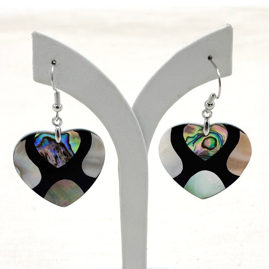 Boucles D'Oreilles Nacre Abalone Laiton