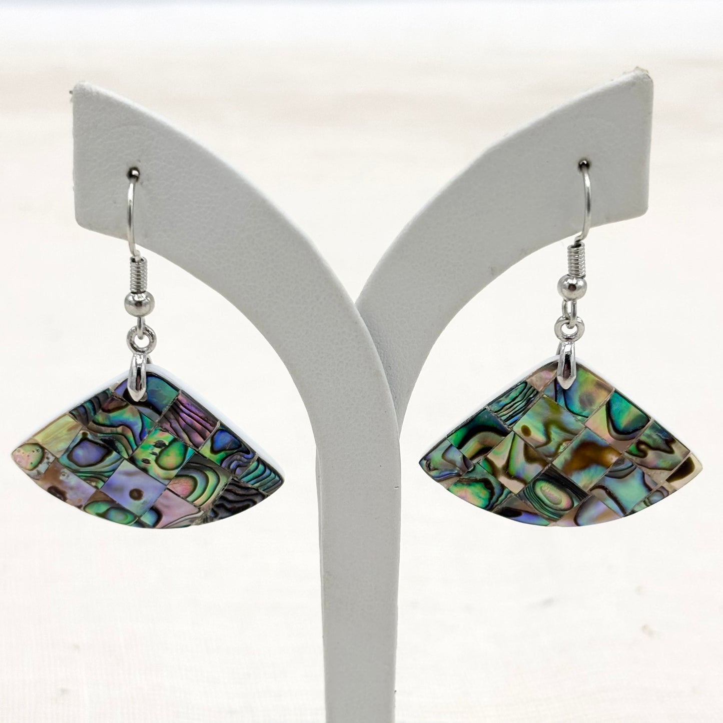 Boucles D'Oreilles Nacre Abalone Laiton