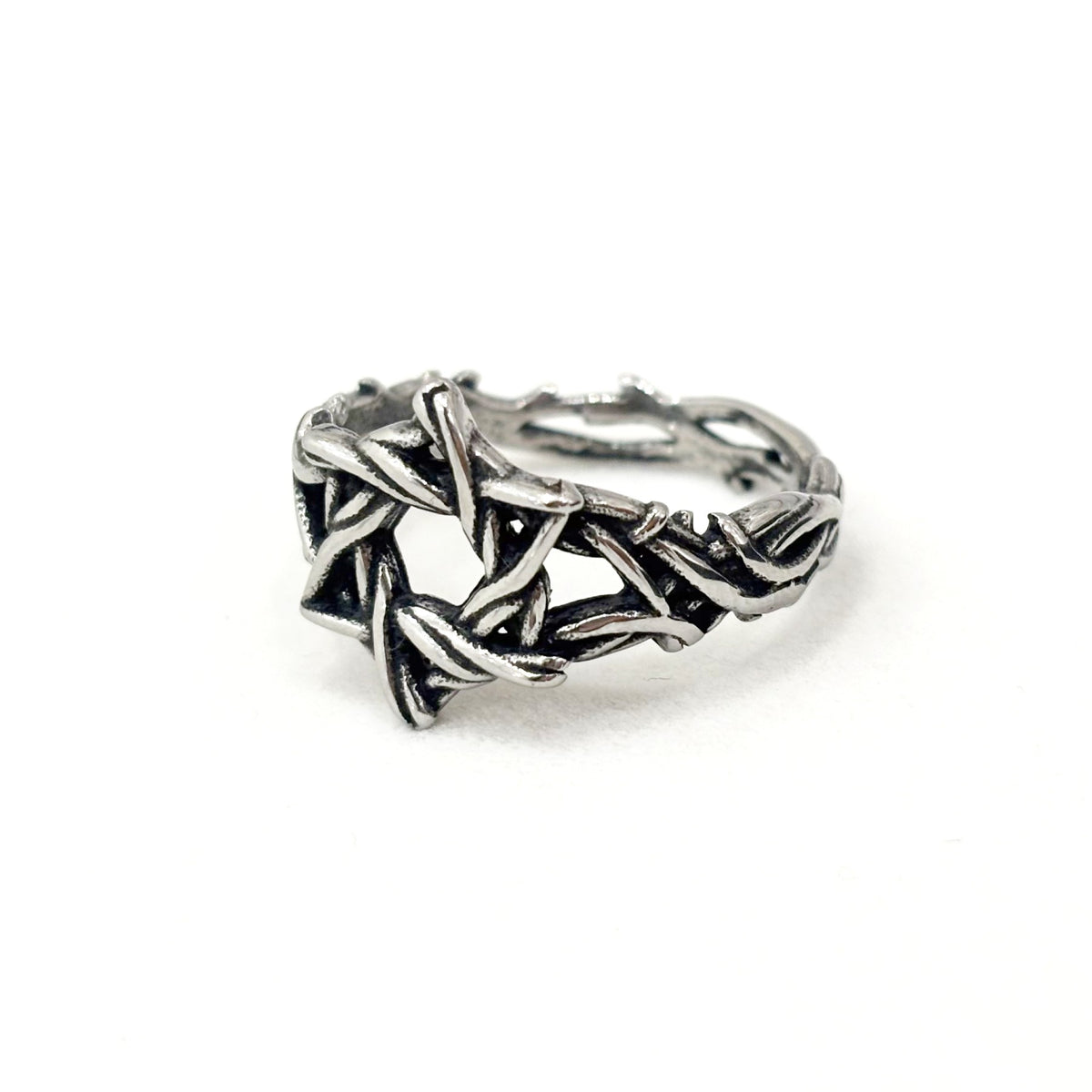 Bague Acier Inoxydable Etoile