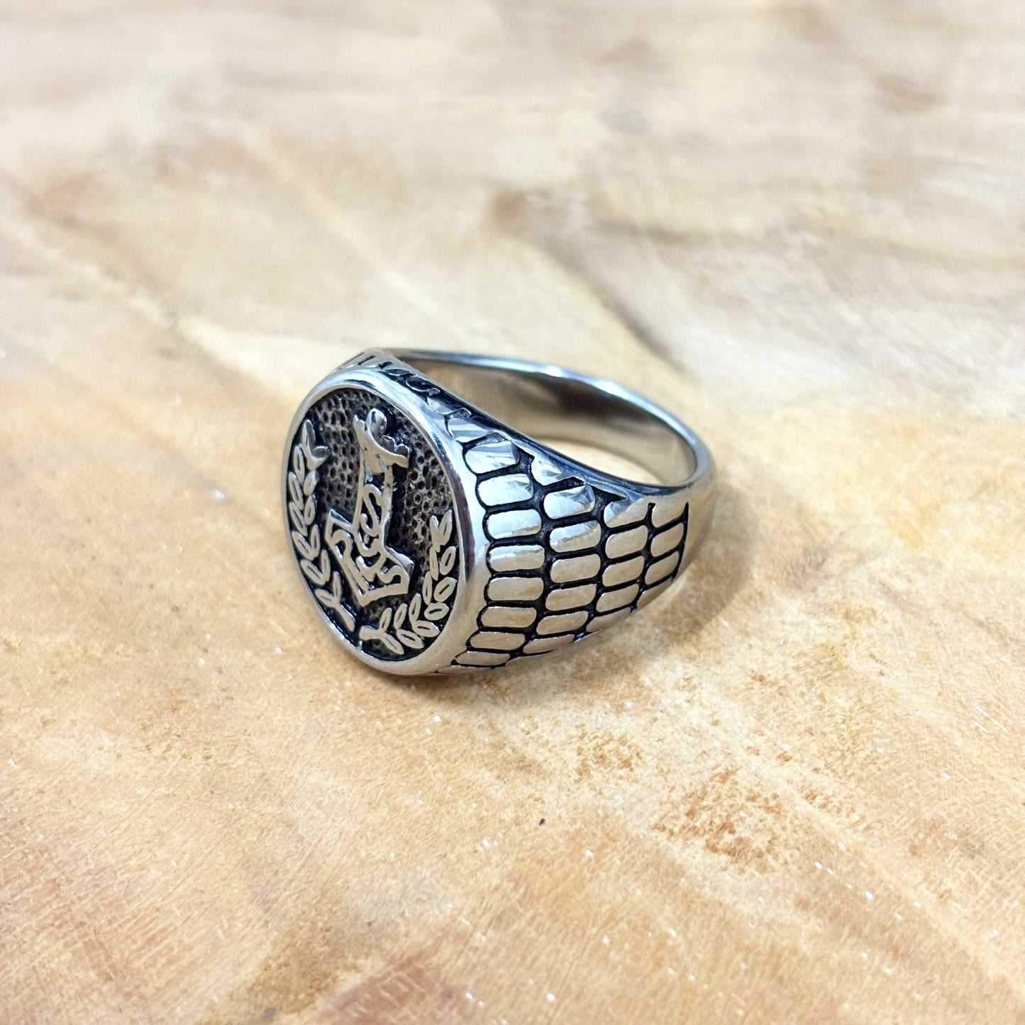 Bague Chevalière Acier Inoxydable Mjölnir