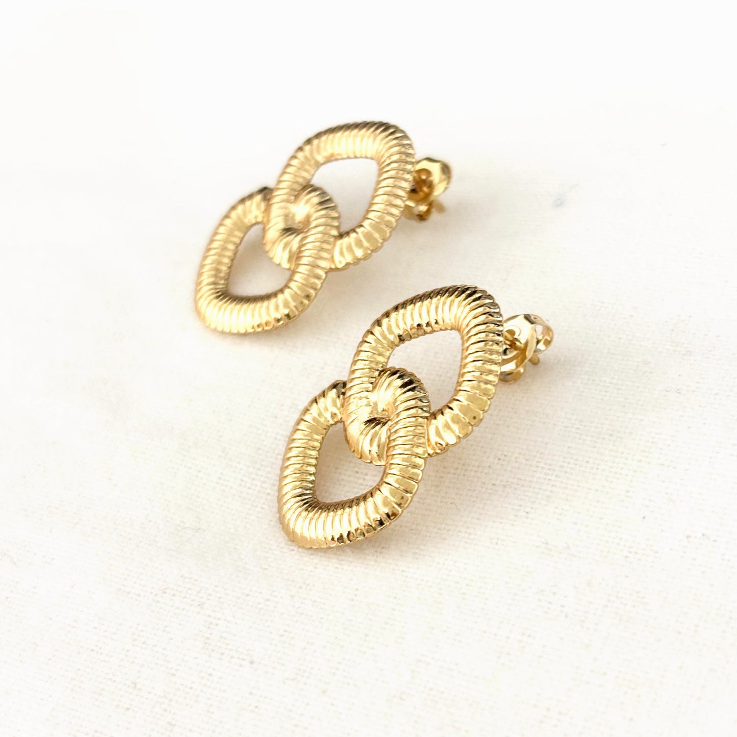Boucles D'Oreilles Acier Inoxydable Chaine